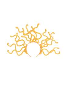 美杜莎蛇形头饰，希腊女神头饰，派对装饰道具，角色扮演配饰，舞台表演装饰，摄影服装，馈赠亲朋好友的完美礼物 - 彩色 - 查看 5