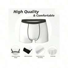 1Pc Men's King Graffiti Boxer Underwear With "KING" Crown Print & Graffiti Lettering Stretch Soft Polyester Boxer Briefs Valentines Gift Breathable Briefs Boxers Minimalist Comfort Boxer Underwear Christmas Birthday Anniversary New Year Gifts Wedding Gift For Men Boyfriend Husband - King - 查看 4