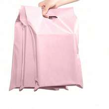 10PCS Pink Carry-Ondelivery Bag. Thick Clothing Packaging. Suitable For School, Stationery, Clothing, Party Gift Shipping Packaging Supplies, Graduation Season, Wedding Season Gift Packaging - Pink - View 2