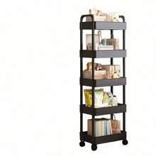 5/4/3 Tier Storage Cart - Durable Plastic Material, Easy To Move, Suitable For Kitchen, Bathroom, Bedroom - (Easy To Move And Convenient) Black & White Lingerie Storage Box, Thickened Tube, Strong Load-Bearing, Multi-Layer Storage Rack, Suitable For Kitchen, Bedroom And Outdoor Camping, Durable Plastic Design, Multi-Functional Storage Cart | Modern Storage Rack | Sturdy Storage Rack, Halloween, Christmas Gift Kitchen Supplies Kitchen Accessories Kitchen Tools