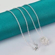 925 Silver Plated Knot 16-30 Inch Pendant Necklace For Women Wedding Party Fashion Charm Jewelry - Silver - View 4