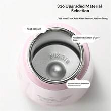 新款高品质多巴胺保温水瓶，316不锈钢材质，带提手，方便携带，学生及情侣礼物水杯 - 彩色 - 查看 7