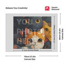 [5D Diamond Painting]Custom Diamond Art Painting Kits For Adults, DIY Personalized Diamond Art Photo Customized Your Own Photos, Painting By Diamond Pictures Kits For Home Decor (For Family),Custom 5D Full Diamond Art Painting Craft - Multicolor - View 29