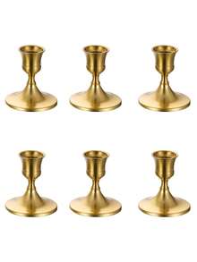 Suporturi de lumânări metalice conice pentru masă (3/6/12 bucăți) - Decor pentru nunți/aniversări/cine, ornamente pentru petreceri de casă și hotel, centre de masă, cadouri ideale pentru sărbători, lumânări excluse - Multicolor - Vizualizare 17