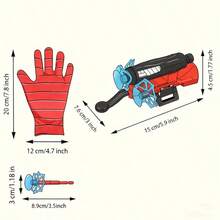 1 Set Spider Launcher Toy, High-Tech Soft Dart Spider Launcher Set With 3 Launchers, Suitable For Backyard Battle, Party Play, 2-Player PK, Perfect Birthday/Holiday Gift - Multicolor - View 6