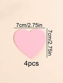 100 Sheets 1pc Creative Purple Heart Shaped Sticky Notes, Cartoon Romantic Stationery Small Gift Memo Pad For Valentine's Day Back To School - Purple - View 23