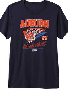 Auburn TigersBasketball_ 2025 March Madness Net - NCAA Premium T-Shirt - màu đen - Xem 1