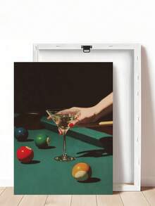 1 pieza Póster de arte de bar de buceo vintage con martini, pintura al óleo retro de billar y cóctel, impresión de bola 8 afortunada, impresión surrealista de martini expreso y ajedrez, decoración de pared elegante y oscura de bar, el regalo ideal para amigos, impresión de arte para dormitorio, decoración de sala de estar, decoración de oficina, decoración de baño, arte de pared, decoración de pared, decoración del hogar, decoración de habitación, arte de pared en lienzo, pósteres, arte de pared con marco, marco opcional - Multicolor - Ver 22