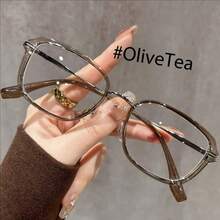 新款猫眼超轻老年眼镜高清染色高端阅读眼镜，时尚中老年女性适用 - A - 查看 53