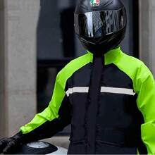 时尚防水雨衣裤套装，适合骑行和摩托车骑行，男士摩托车雨具，母亲节礼物，卧室装饰，花园装饰，厨房装饰，夏季，海滩，旅行必备，房间装饰，柔软舒适，毕业季礼物 - 彩色 - 查看 8