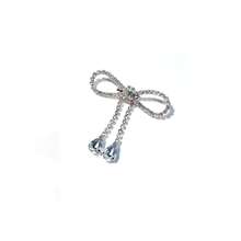 1 Summer Wedding Stylish Shiny Alloy Bow Brooch