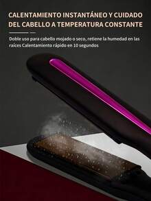 Plancha para Cabello 2 en 1, ¡Alisa y Riza con un Solo Dispositivo! Tecnología Iónica y Placas de Cerámica para Brillo Extremo. Calentamiento en 30 Segundos, Perfecta para Estilos Diarios - Multicolor - Ver 9