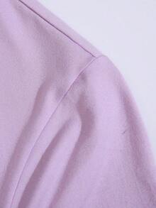 YOKASACamiseta informal de verano para mujer, de cuello redondo, ajustada y manga corta, con estampado de pintura al óleo, floral, de corazones, de cerezas y de letras. Tejido informal sencillo, estilo deportivo, ideal para el día a día y para una cita de San Valentín..1 pcs,180g Pure Heavy,95%Polyester 5%Spandex - Púrpura-YH28 - Ver 5
