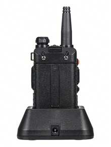 BAOFENG UV-5R Radio de Comunicación Bidireccional de Doble Banda 136-174Mhz/400-520Mhz, 128 Canales,Walkie Talkie Recargable de Dos Vías - Negro - Ver 5