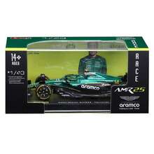 Burago 1/43 比例阿斯顿·马丁阿美F1车队AMR23 AMR25 2025 #14 费尔南多·阿隆索合金压铸F1赛车模型，节日生日收藏礼物 - AMR25 #14-Helmet - 查看 10