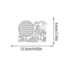 Creative Grid And Bow Metal Cutting Dies, DIY Scrapbooking Album And Embossing Stencil, Greeting Card Making Tool, Card Paper Cutting Crafts ,Gift Card Making Template Die Cuts. - Silver - View 7