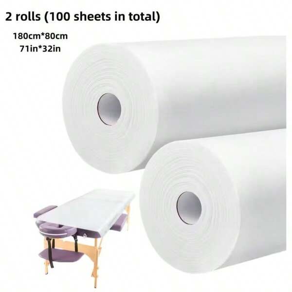 50/100pcs Disposable Bed Sheets For Beauty Salon, Thickened SMS Non-Woven Breathable Disposable Hotel Bed Sheets, Clean And Hygienic, Essential Cleaning Tool For Daily Life