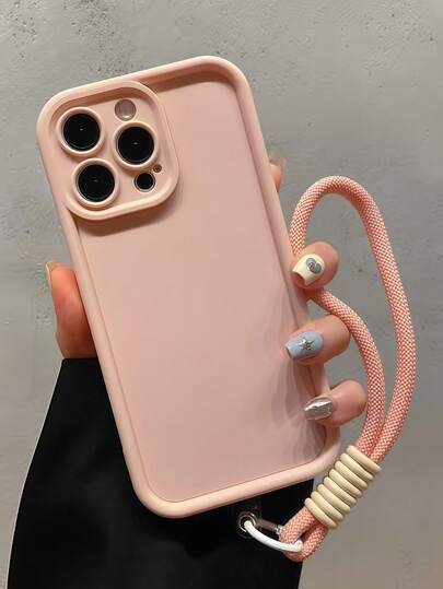 Keychain,Lanyard 1pc Fashionable Dopamine Bracelet Lanyard Phone Case Compatible With Apple 11/11 Pro Max/12/12 Pro/12 Pro Max/13/13 Pro/13 Pro Max/14/14 Plus/16 Pro Max/17 Pro Max, Galaxy S25 Edge, Redmi 14C, Moto G Series, Realme C55