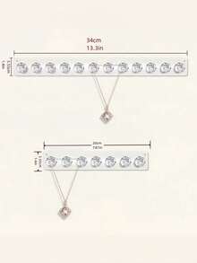 Jewelry Storage Rack, Can Store Necklaces, Bracelets, Earrings And Rings, Transparent Wall-Mounted Display Rack, Suitable For Dressing Tables, Mirror Cabinets, Etc., Multifunctional Hooks, Jewelry Storage Hooks, Can Be Used For School Dormitories And Back To School Season