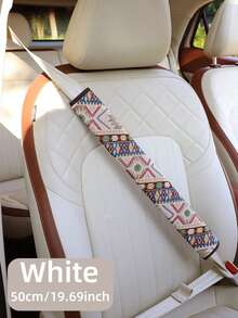 1PC Bohemian Car Seat Belt Cover, Linen Material, 30cm/50cm Two Sizes Available, 30cm Suitable For Front Seat, 50cm Longer Suitable For Back Seat - AA - View 21
