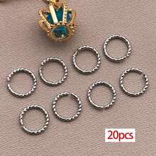 20pcs Twist O Ring Open Jump Rings Real 18K Gold Plated Brass Metal Linking Open Round Circle Connectors Ring For Jewelry Making Bracelet Necklaces DIY Crafts Supplies - Multicolor - View 19