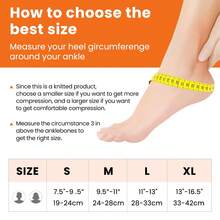 1pc Professional Ankle Support Sleeve, Provides Compression And Wrap For Ankle Joint, High Elasticity And Breathability, Suitable For Sports, Fitness, Running, Hiking, Tennis - Orange - View 5