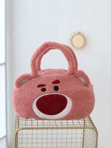 Classic Cartoon Style Cute Plush Bag - Inspired By Japanese Lolita Fashion, Large Capacity Shoulder Bag - Multicolor - View 7