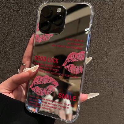 1 adet Kırmızı Dudak Desenli Darbeye Dayanıklı Telefon Kılıfı, 13/11/17/17pro/16/14/15/15pro/15 Plus/15 Promax/7plus/8plus/X/Xs Max/Xr/11pro/12pro/13pro/14pro/12mini/13mini/11promax/12promax/13promax/14promax/14plus/17pro Max/17Air/6/6s Plus/7/8/16Pro/16plus/16promax/Se2/17promax ve Galaxy/A54/A14/A12/A13/A15/A32/A33/A24/A52S/S20/S21/S22/S23/S24/S23Plus/S24ultra/S25/A15/A33/A23 ile uyumlu.