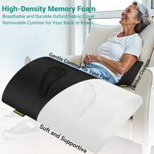 YEASHEIN Reposapiés Para Debajo Del Escritorio En El Trabajo Reposapiés De Oficina De Altura Ajustable Para Apoyar Las Piernas Taburete De Espuma Viscoelástica Accesorios De Escritorio De Oficina N - negro - Ver 4