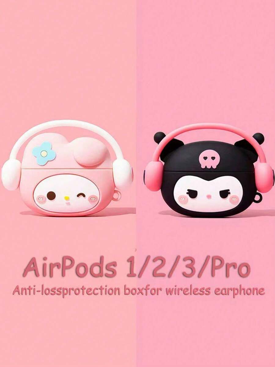 Sanrio Cartoon Silicone Protective Case For AirPods Pro 2nd Gen/ 3 - Multicolor - View 1