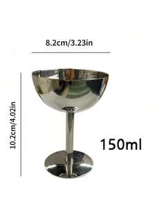 1pc Stainless Steel Ice Cream Cup, Sundae Cup, Dessert Bowl, Dates Snack Cup, Fruit Salad Bowl, Stainless Steel Dessert Cup, Ice Cream Cup, Dessert Bowl, Yogurt Cup, Snack Candy Cup, Salad Bowl, Fruit Pudding Cup, Suitable For Party/Holiday/Family Gathering - Multicolor - View 4