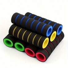 4pcs Bicycle/Motorcycle Handlebar Foam Sponge Grip Cover, Universal Anti-Slip Soft Handlebar Accessories - Multicolor - View 4