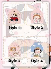 Chibi Maruko-Chan, Chibi Maruko-Chan Cute Apron, Oil-Resistant Waistband, Parent-Child Kitchen, Adult Sleeveless Halter Apron, Oil-Resistant Waistband, Parent-Child Kitchen, Adult Sleeveless Halter Apron - Multicolor - View 4