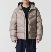 Nike 男子750蓬鬆度羽絨外套新款寬鬆防潑水夾克 - 褐色 - 查看 1