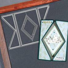 Creative Greeting Card Cutting Dies, DIY Scrapbooking Album And Embossing Stencil, Greeting Card Making Tool, Card Paper Cutting Crafts ,Gift Card Making Template Die Cuts. - Silver - View 6