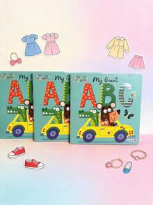 Libro Infantil "My Giant ABC" – Aprende el Abecedario de Forma Divertida - Azul menta - Ver 4