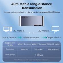 Llano HDTV 2.1切换器，4进1出8K高清电视切换器，带红外遥控器，支持VRR、CEC、HDR、杜比全景声、4K@120Hz高清电视切换选择器 - 銀色-8K - 查看 6