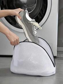 Saco para Lavar Sapatos, Saco de Lavagem de Sapatos em Malha com Zíper, Saco para Limpeza de Sapatos, Saco com Filtro para Máquina de Lavar, Saco Antideformação, Adequado para Lavar Roupa Íntima, Sutiãs, Meias, Roupas Femininas, Masculinas, para Mães, Viagens, Artigos Essenciais para Casa, Material Escolar - Multicolorido - Ver 5