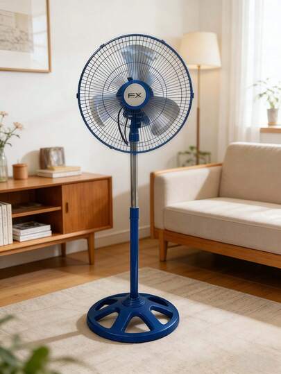 FX - FS-v003 model 10-inch three-in-one wall-mounted floor-standing ventilation equipment, equipped with 3 metal blades, featuring 3 adjustable silent wind speeds, suitable for air conditioning systems in homes and offices. It has a powerful and efficient cooling function. The equipment is adjustable and runs quietly. Installation is simple. The color is randomly dispatched (blue/black/pink).