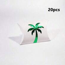 5/10/15/20pieces Of Palm Tree Hot Stamping Pillow Gift Box, Holiday Gift Box, Party Gift Box, National Day Gift Box - Multicolor - View 13