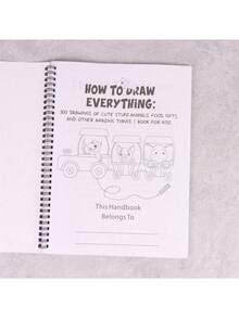 1 Book "How To Draw Anything", Essential For Painting Enthusiasts, 300 Simple And Cute Step-By-Step Drawing Tutorials Including Animals, Food, Gifts And More, Ideal For Back To School And Learning Supplies - Multicolor - View 7