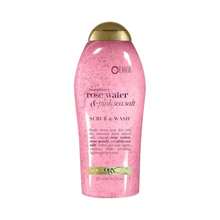 OGX Sensitive + Rose Water &Amp; Pink Sea Salt Exfoliating Body Scrub + Rose Quartz, Gentle Exfoliating Daily Body Wash Softens Skin, Body Scrub For Women, Sulfate-Free Surfactants, 19.5 Fl Oz - ColorA - 查看 1