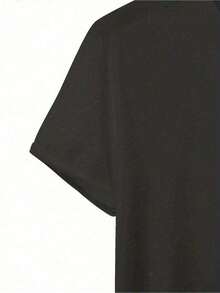 Stampa fronte-retro di motivi di pianeti e slogan, felpa con cappuccio, felpa sportiva traspirante e comoda con tasca, felpa con cappuccio, streetwear, abbigliamento casual quotidiano, può essere utilizzata come regalo (se desideri un effetto più ampio, scegli una taglia più grande) - nero - Visualizzare 4