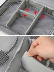 1pc Portable Multi-Function Travel Digital Organizer Bag - Multicolor - View 7