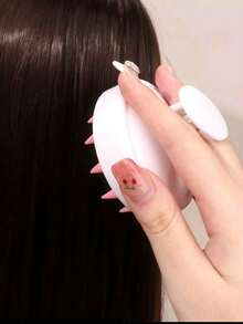 3件套，包括1个带齿干洗瓶、洗发水瓶、染发烫发挤压瓶、称重瓶、烫发瓶等美发用品，以及1个洗发梳头皮按摩器，二合一干湿两用头皮按摩洗发刷，头皮护理刷，男女皆宜，女士礼品。 - 彩色 - 查看 6