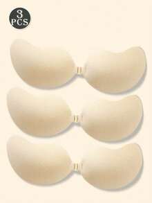 2 Pairs Strapless Invisible Push-Up Bras, Backless Seamless Bras, Suitable For Dresses And Gowns, Mango-Shaped Bras, Lingerie And Nipple Covers