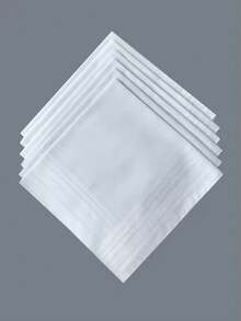 Thin Feel White Handkerchief Satin Satin Gentleman Handkerchief Suit School DIY Doodle Supplies Solid Color - Multicolor - View 1
