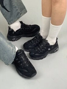 Skechers D'LITES系列男士轻便减震运动鞋，休闲户外旅行鞋，型号52675-BBK - 全黑色 - 查看 2