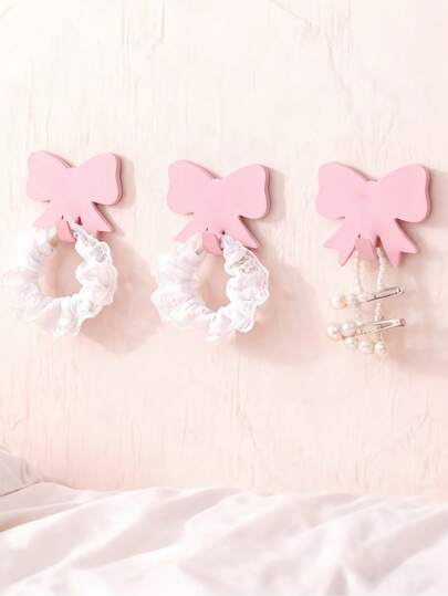 5pcs/10pcs/Pack No Drill Seamless Adhesive Butterfly Shaped Wall Hooks, Nursery Wall Storage, Suitable For Living Room And Bedroom Wall Organization