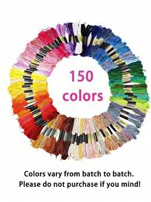 250 Colors Cross Stitch Thread, Embroidery Thread Set, DIY Polyester Embroidery Floss, Embroidery Thread Set For DIY Sewing, Handmade Beginner DIY Weaving Supplies, Random Colors - Multicolor - View 17